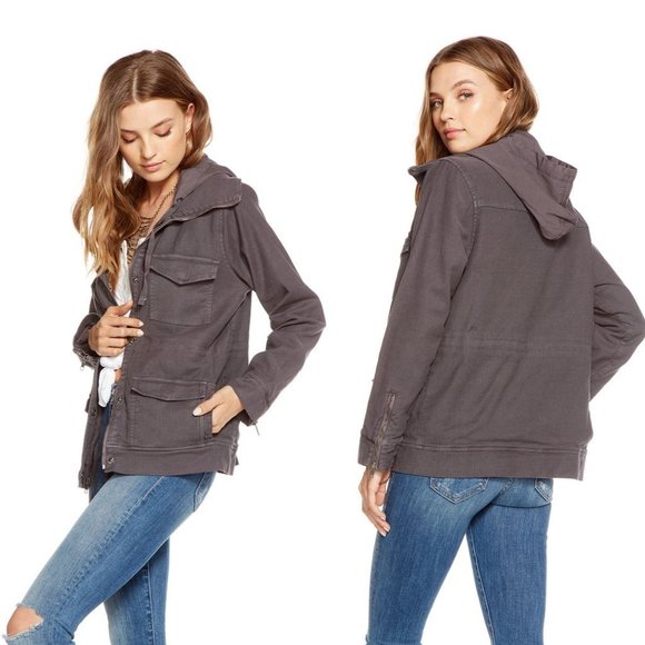 New CHASER Canteen Vintage Hooded Jacket S - Picture 3 of 16